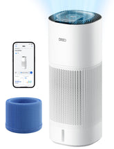 DREO Smart Humidifier mist output for even room humidity.