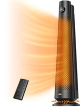 DREO 30-inch space heater front view delivering broad warmth for large rooms