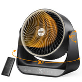DREO 714 front view shows compact heater for cozy spaces