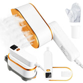 Droyek portable travel steamer product shot shows compact all-in-one design.