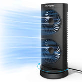 DR.PREPARE desk fan on a desk delivering a quiet, focused breeze.
