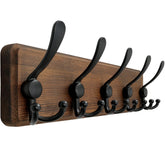 Dseap coat rack wall mounted with natural wood finish for entryway organization.