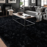 Dssimo Super Fluffy 8x10 rug, top view; plush warmth for a cozy living space.