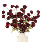DuHouse burgundy pom pom mum stems for stylish DIY centerpieces