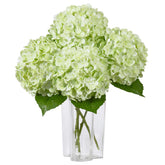 DuHouse 4-piece hydrangea set with lifelike petals for vibrant home decor and events.