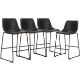 DUMOS 26-inch counter height bar stool assembly view showing sturdy frame