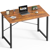 DUMOS 40-inch desk top view with ample space for monitor and keyboard.