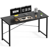 DUMOS 55-inch desk front view showing spacious workspace for home offices.