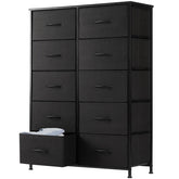 DUMOS dresser wooden-top surface offers a sturdy platform for lamps and daily essentials.