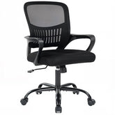 DUMOS home office chair back view with lumbar support for better posture