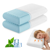 DUMOS memory foam pillow with honeycomb ventilation delivering cool, breathable support