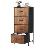 DUMOS nightstand with wood top for quick-access essentials beside the bed
