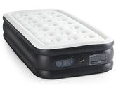 DUMOS twin air mattress with built-in pump for quick setup