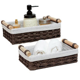 DUOER handmade paper-rope storage basket set for stylish home organization