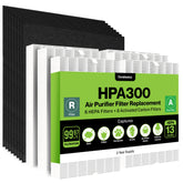 Durabasics hpa300 six-filter set for easy replacement and cleaner air