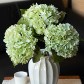 DUYONE lifelike hydrangea branch 22-inch for outdoor or indoor display.