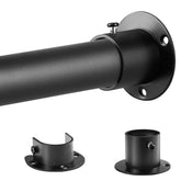 DwelSpire closet rod assembly demonstrates sturdy brackets for quick, secure installation.