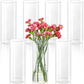 DYMFADFB 7-piece glass cylinder vases for elegant centerpieces and decor