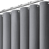 Dynamene stall curtain grey 60x72 provides privacy with a clean, modern look.