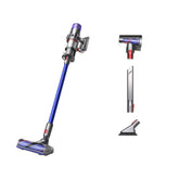 Dyson V11 Origin with Motorbar cleaner head tackling carpets and hard floors