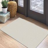 Earthall woven area rug 2x3 in cream-gray for entryways; soft inviting underfoot.