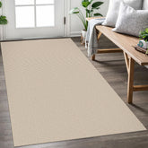 Earthall woven area rug 3x5 in beige khaki with non-slip back for safer entryways