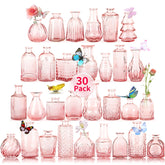 Earthgadgets pink bud vases set of 30 for elegant wedding centerpieces