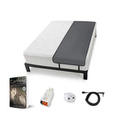 Earthing Elite Sleep Mat on bed showing grounding setup for nightly use