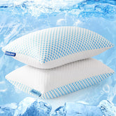 EASELAND firm pillow close-up of shredded memory foam fill for personalized comfort.