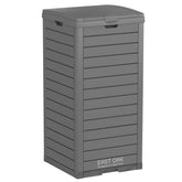 EAST OAK 38-gallon outdoor trash can panel close-up for durability