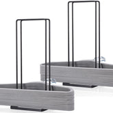 EASTTOWEST hanger organizer stacker 2-pack in closet improves closet organization and accessibility.