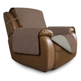 Easy-Going oversized recliner cover front view shows secure fit and style