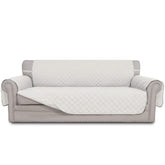 Easy-Going 4-Seater slipcover in water-resistant quilted fabric protects sofas from spills.