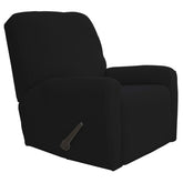 Easy-Going recliner slipcover front view shows elastic stretch and snug fit.