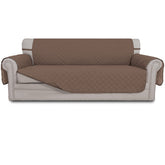 Easy-Going reversible couch cover on a three-cushion sofa showcasing protection and texture.