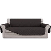 Easy-Going reversible couch cover on a 3-cushion sofa for flexible styling and protection.