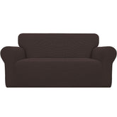 Easy-Going Stretch Loveseat Slipcover fabric close-up showing soft jacquard texture