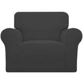 Easy-Going stretch chair slipcover in soft jacquard fabric enhances comfort and style.