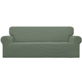 Easy-Going stretch sofa slipcover on sofa for refreshed look and protection.