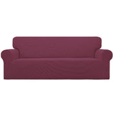 Easy-Going stretch sofa slipcover with elastic bottom for a snug, secure fit.
