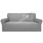 Easy-Going waterproof sofa cover front view demonstrates spill protection and a clean look