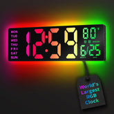 EASYERA 16.5-inch digital wall clock with large display for easy viewing