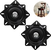 EATHEATY 8-inch bar stool swivel plate for smooth 360-degree rotation.