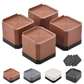 EclatBain bed risers set to 3 inches lift a bed frame safely