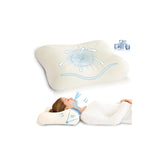 EcoPillo cervical neck pillow contour supports alignment for restful sleep.