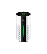 ECOSELF air purifier with 360Β° intake for quick room refresh.