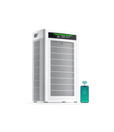 ECOSELF HAP608 large room purifier shows 4800 ftΒ² coverage for living spaces.