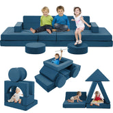 Edbuosy 22Pcs modular couch assembly blocks for creative play setups.