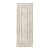 Eddie Bauer Logan Beige bath runner with plush cotton texture