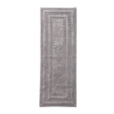 Eddie Bauer Logan Chrome Grey bath rug with plush cotton for soft footing
